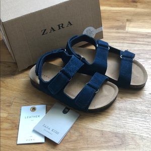 Toddler Zara Sandals - Navy Leather